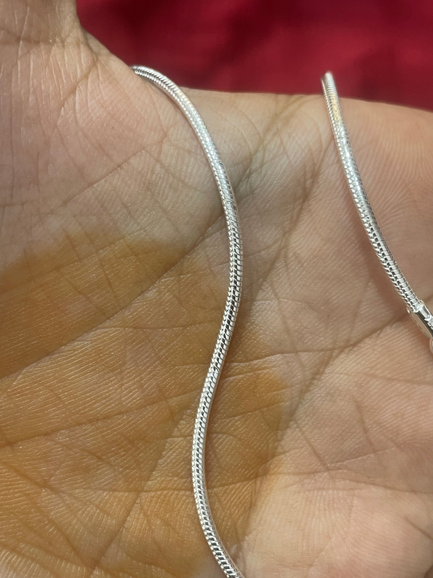 92.5 Silver Men’s Chain 18 Inches | Stylish Textured Link Design | Elegant Fashion Jewellery