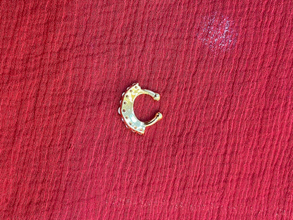 92.5 silver gold plated classy septum