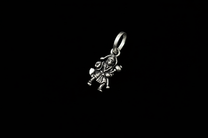92.5 Silver Oxidised Hanuman Pendant for Men & Women | Bajrangbali Spiritual Design | Daily Wear Jewellery