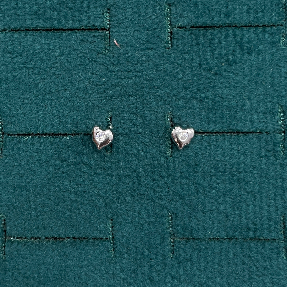 92.5 Silver Mini Heart Studs | Stylish Cute Design | Jewellery pair