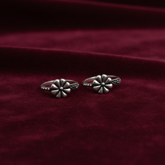 92.5 silver toe rings 