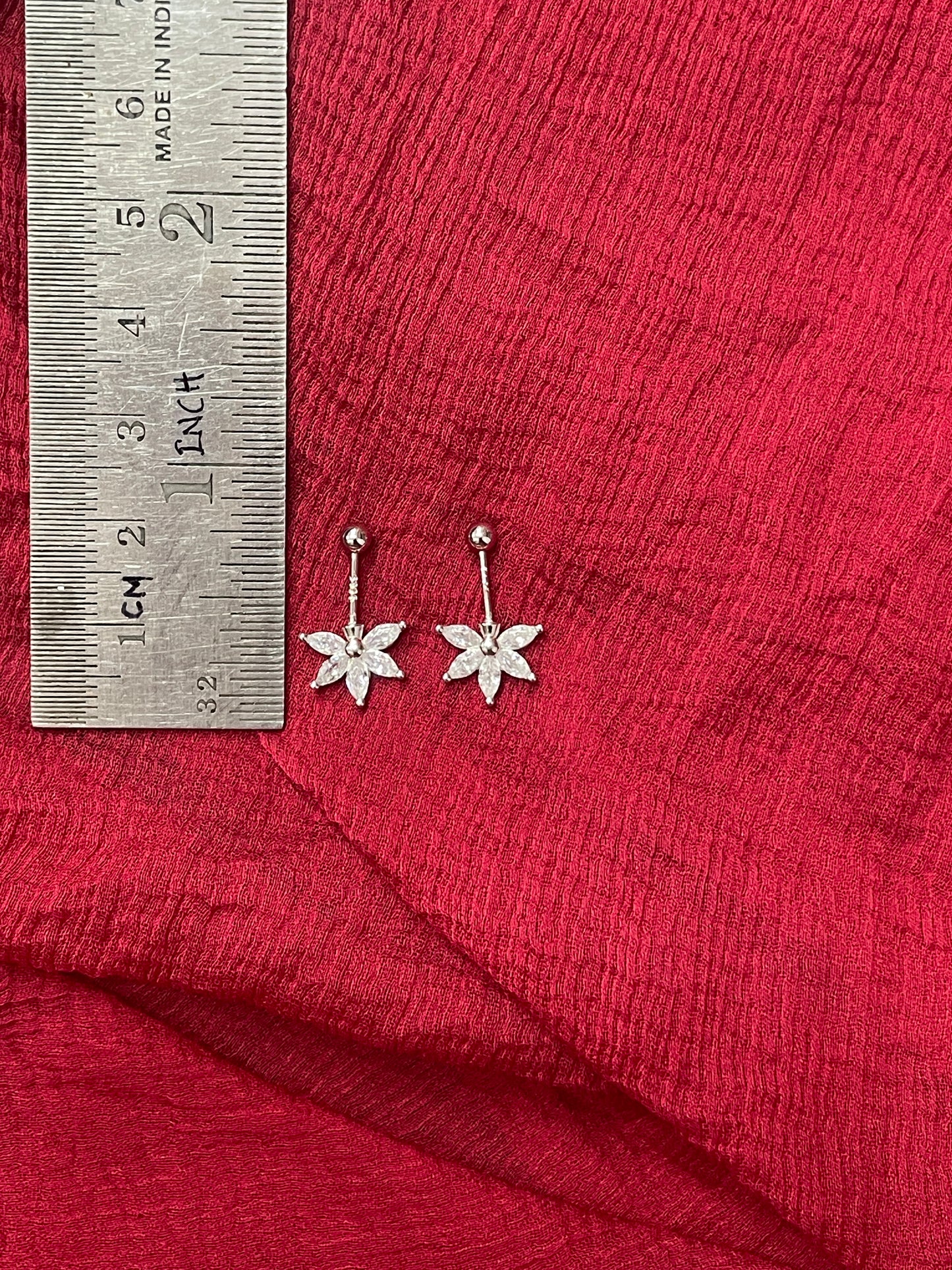 92.5 Silver Stylish Five Leaf Bugadi | Elegant Floral Design | Jewellery