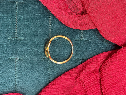 92.5 Silver Gold Plated Stylish Ring for Women Size 13 | Sleek Modern Design | Elegant Jewellery