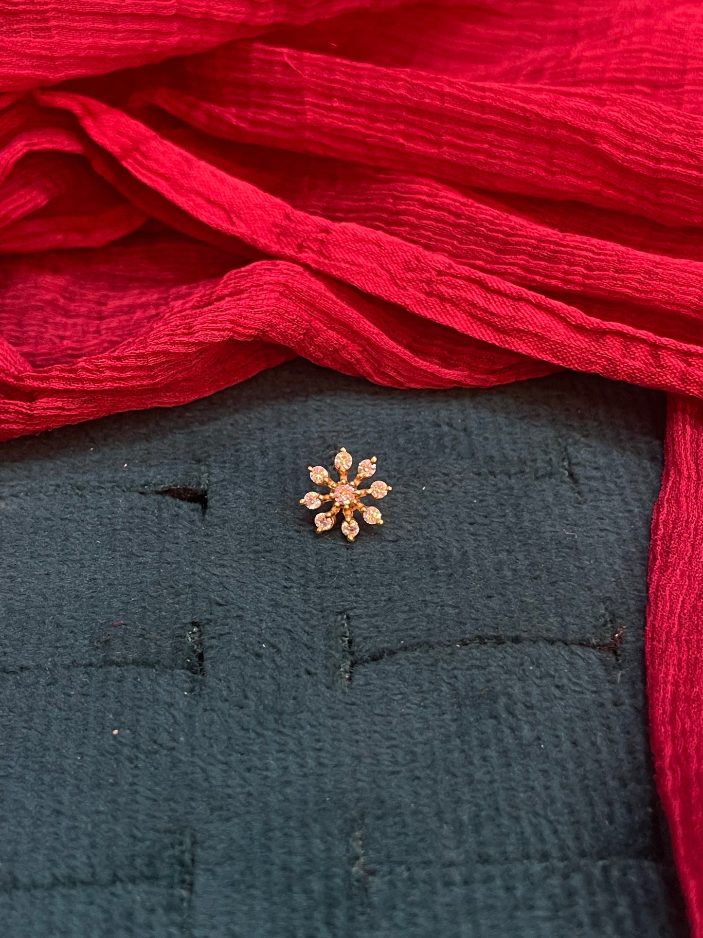 92.5 Silver Gold Plated Nose Pin | Stylish Elegant Finish | Jewellery