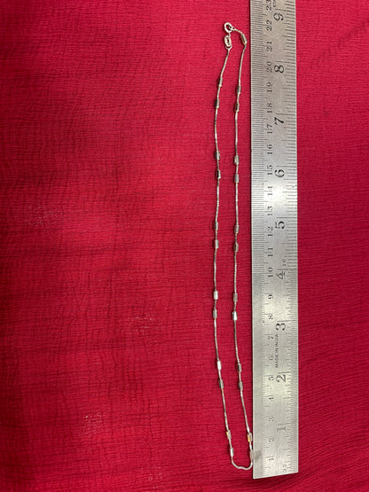 925 Silver Ball Italian Chain - 18 inches