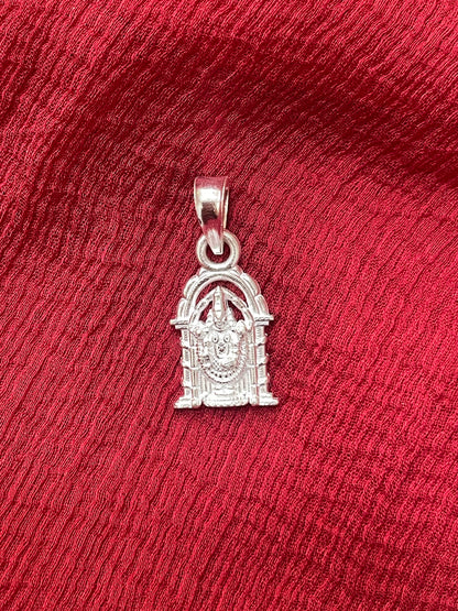 92.5 Silver Balaji Pendant for Men & Women | Venkateswara Swamy Divine Design | Temple Jewellery