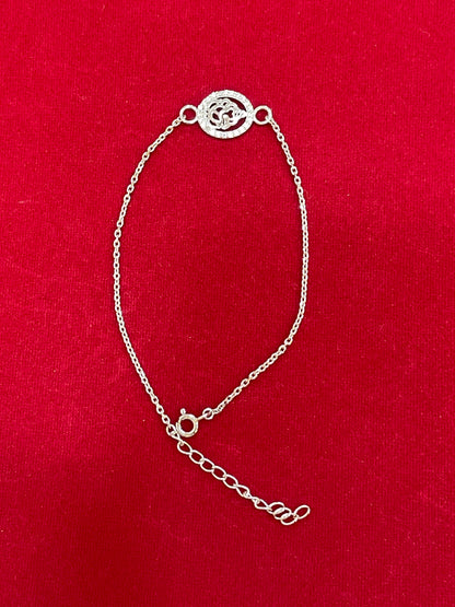 925 Sterling Silver Ganesh Rakhi | Handcrafted Silver Rakhi for Raksha Bandhan