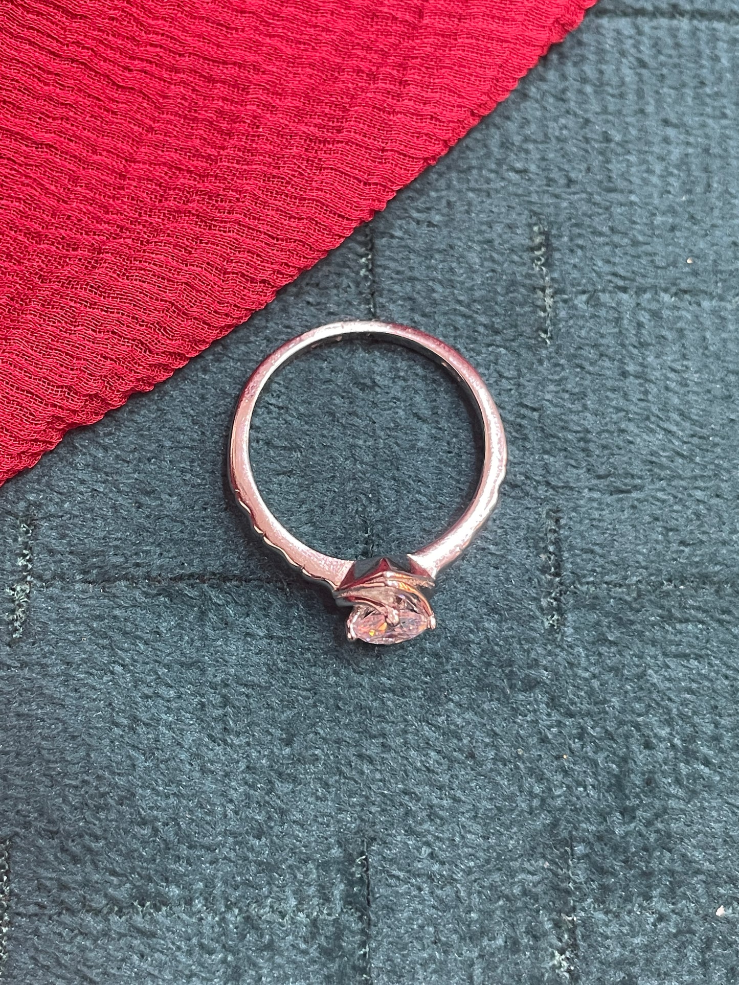92.5 Silver White Stone Ring for Women Size 11 | Stylish Brilliant Design | Elegant Fashion Jewellery
