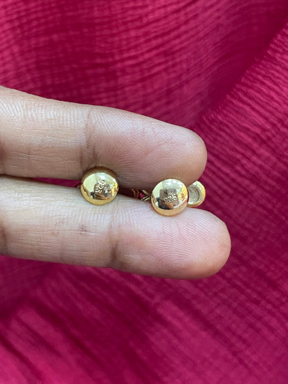 92.5 Silver Gold Plated Rose Earrings