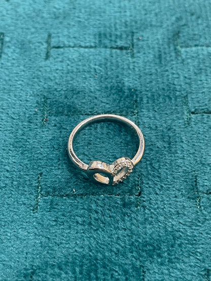 92.5 Silver Heart Ring for Women Size 8 | Stylish Elegant Love Design | Gift Jewellery