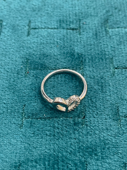 92.5 Silver Heart Ring for Women Size 8 | Stylish Elegant Love Design | Gift Jewellery