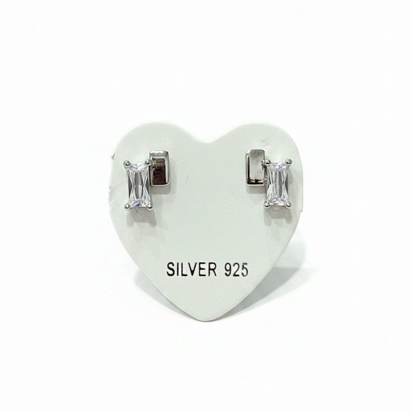 92.5 Silver Minimal Stud Earrings | Clean Classy Design | Jewellery