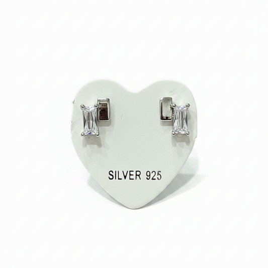 92.5 Silver Minimal Stud Earrings | Clean Classy Design | Jewellery