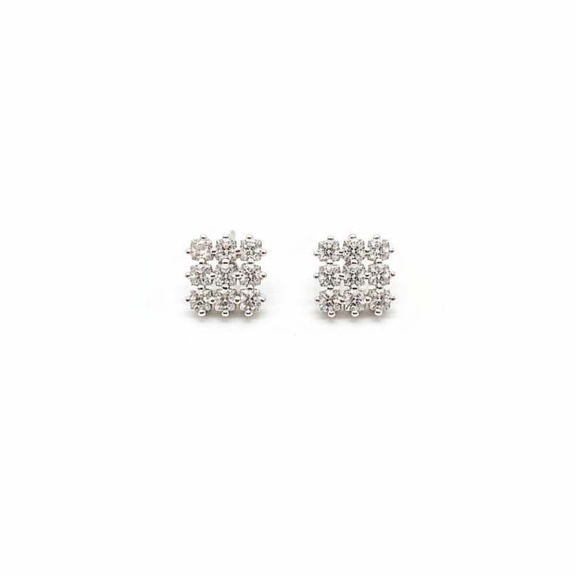 925 Silver Studded Earrings