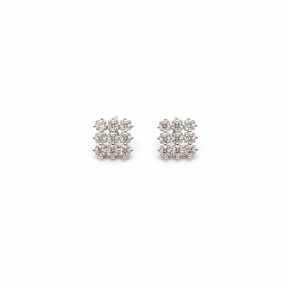 925 Silver Studded Earrings