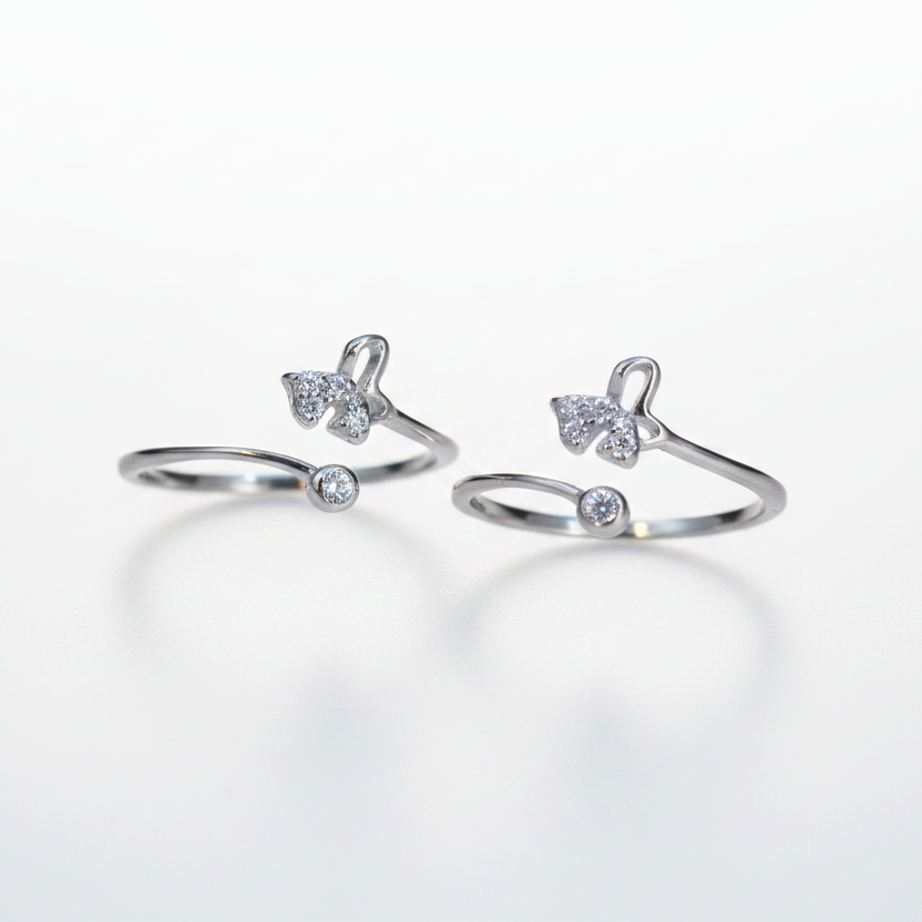 92.5 Silver Toe Rings for Women | Pretty Delicate Design | Traditional Jewellery