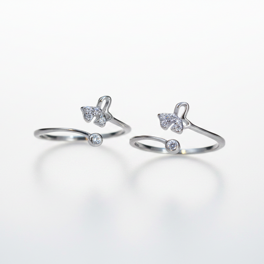 92.5 Silver Toe Rings for Women | Pretty Delicate Design | Traditional Jewellery