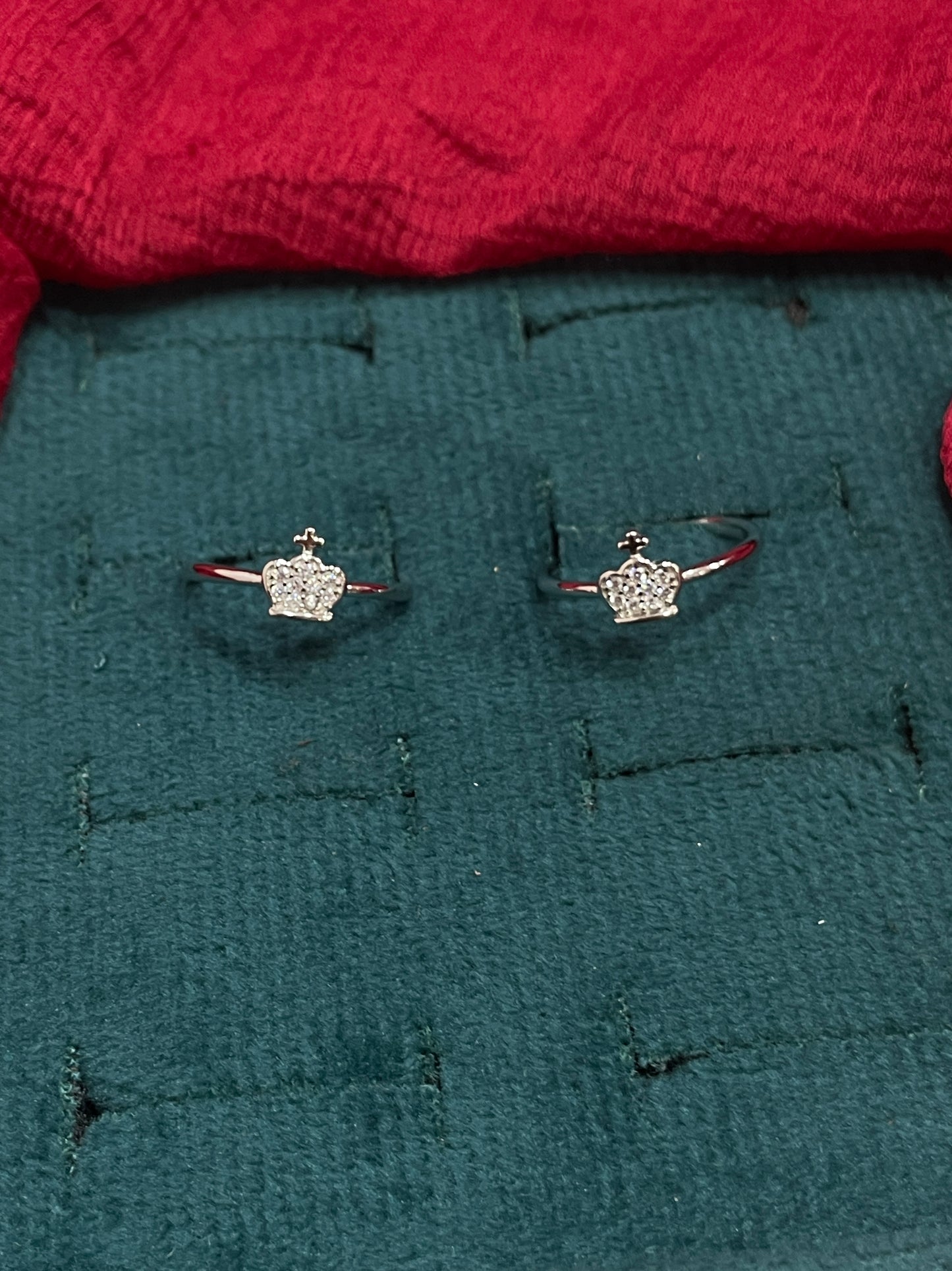 925 Silver Crown Toe rings
