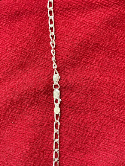 92.5 silver classy Cuban chain 20 inches