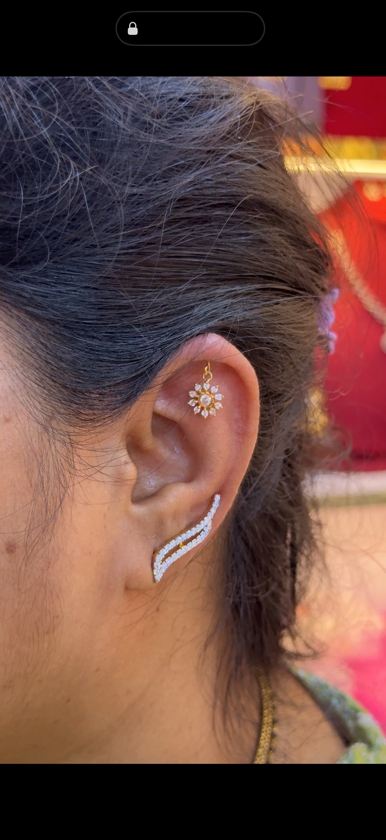 92.5 Silver Gold Plated Flower Drop Bugadi Pair | Stylish Hanging Floral Design | Jewellery
