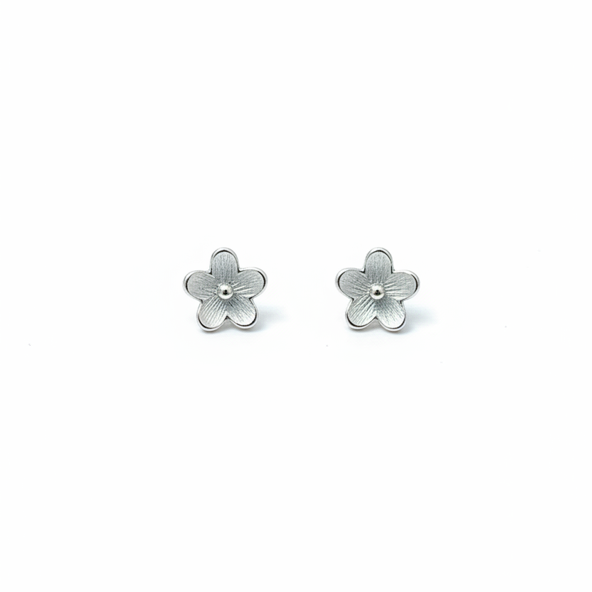 92.5 Silver Flower Earrings for Women | Stylish Floral Design | Elegant Daily Wear Jewellery
