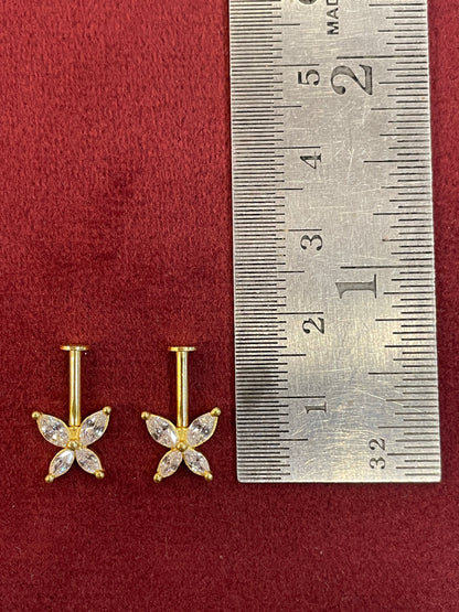92.5 Silver Butterfly Bugadi | Delicate Stylish Design | Jewellery