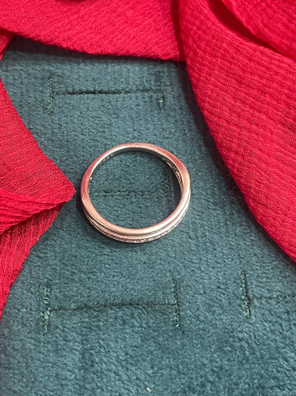 92.5 Silver Ring for Women Size 16 | Stylish Sleek Design | Elegant Fashion Jewellery