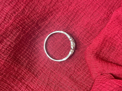 92.5 Silver Elegant Heart Ring for Women Size 16 | Classy Love Design | Daily Wear Jewellery