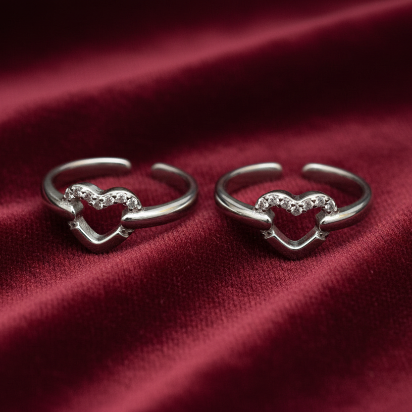 92.5 silver toe rings 