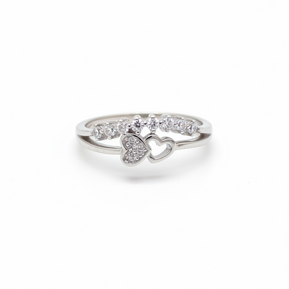92.5 Silver Heart Ring for Women Size 8 | Stylish Elegant Love Design | Gift Jewellery