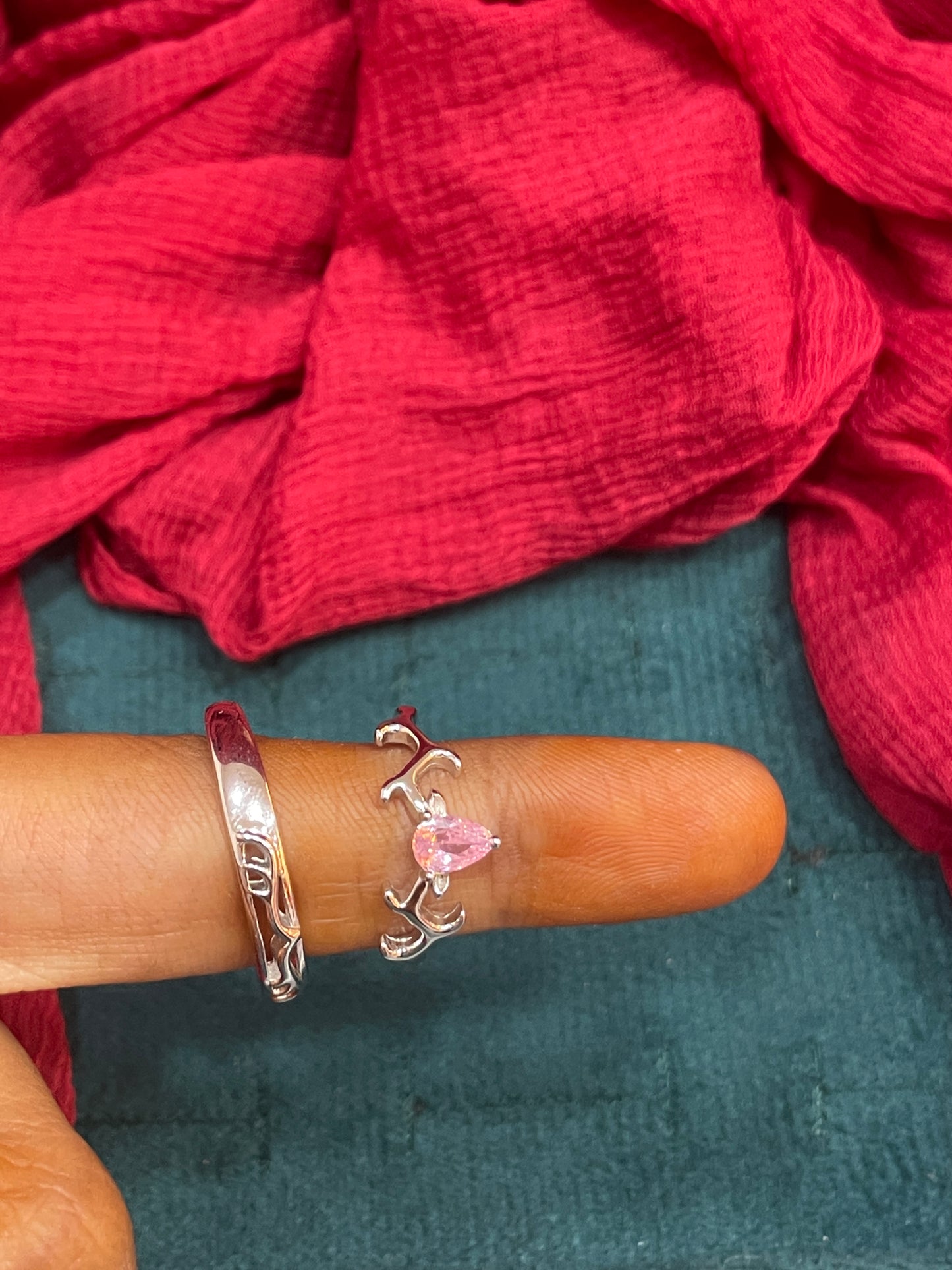92.5 Silver ring size 12 And 21