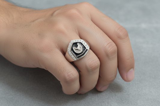 92.5 Silver Men’s Ring Size 22 | Stylish Elegant Finish | Fashion Jewellery