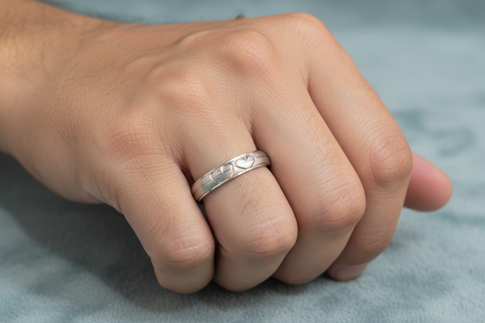 92.5 Silver Men’s Ring Size 24 | Stylish Elegant Finish | Fashion Jewellery