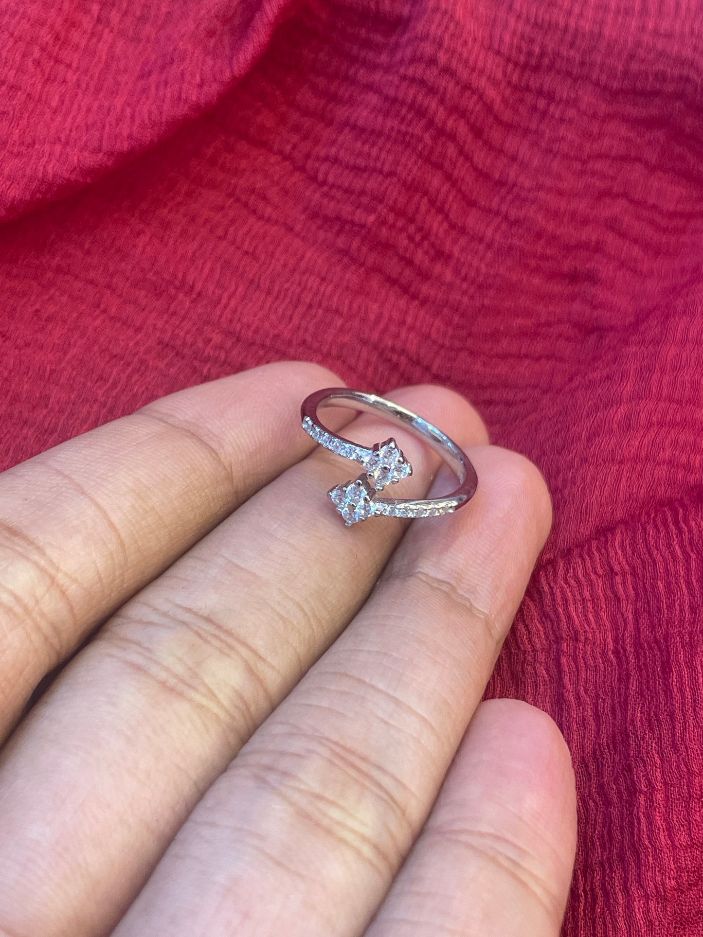 92.5 Silver CZ Studded Toe Rings for Women | Cubic Zirconia Design | Traditional Jewellery