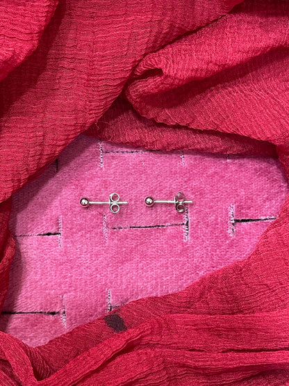 92.5 Silver Small Ball Studs | Minimal Everyday Design | Jewellery