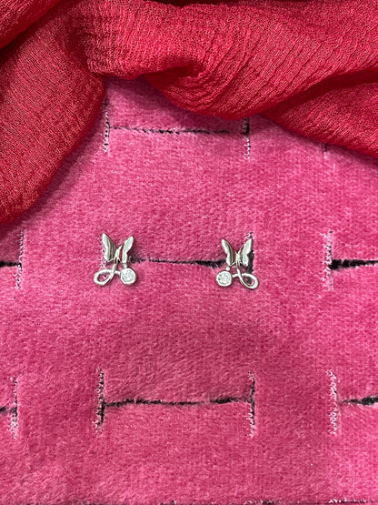 92.5 Silver Butterfly Stud Earrings | Stylish Nature Inspired Design | Jewellery