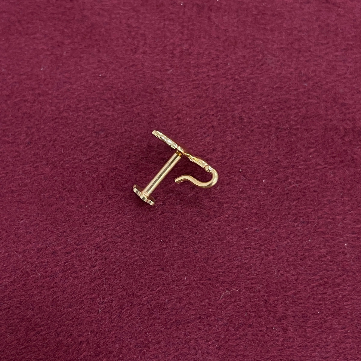 92.5 Sterling Silver Gold Plated Changeable Lotus Studs