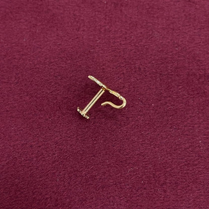 92.5 Sterling Silver Gold Plated Changeable Lotus Studs