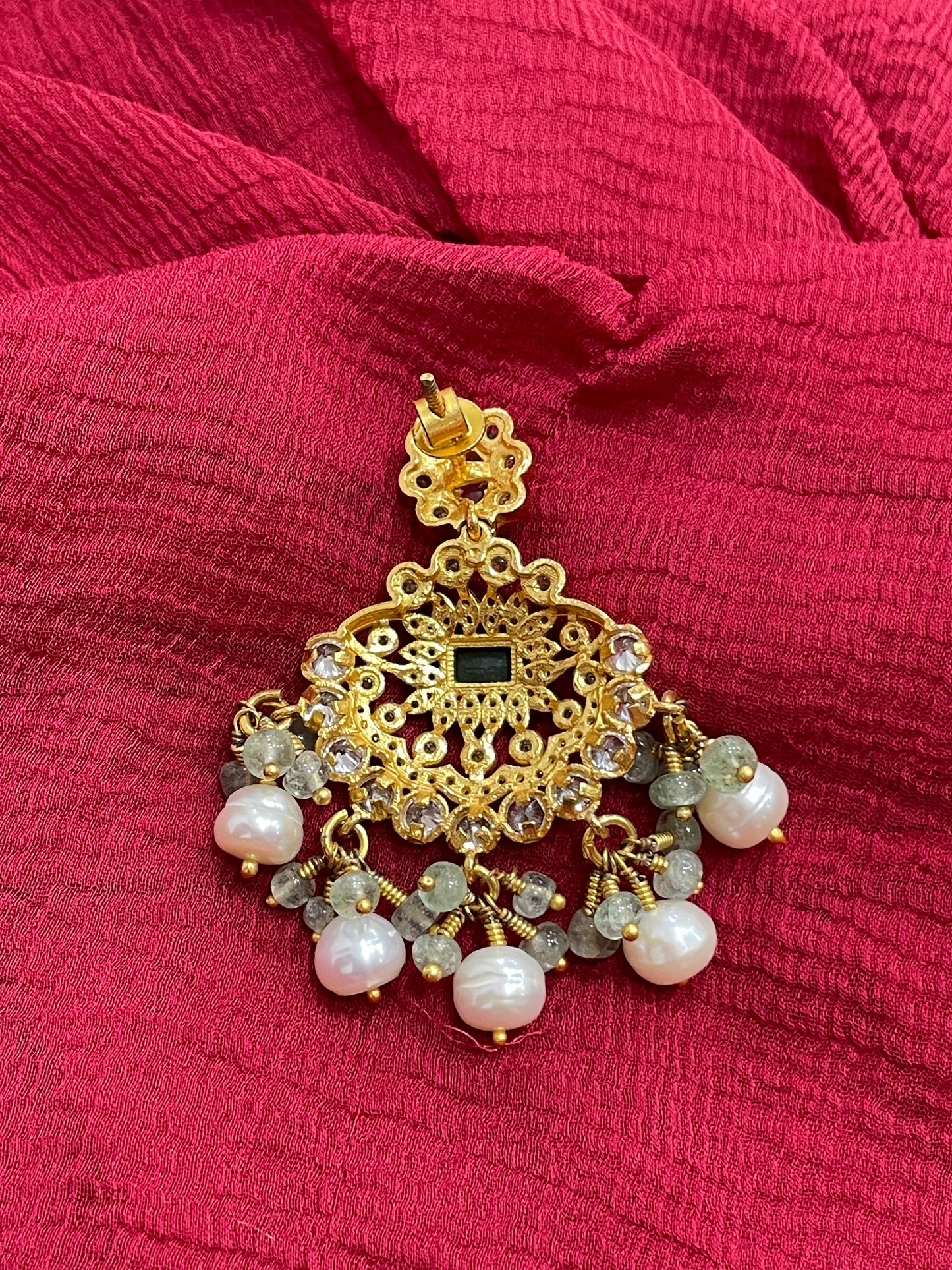 92.5 Silver Gold Plated Multicolor Earrings for Women | Stylish Vibrant Design | Trendy Jewellery