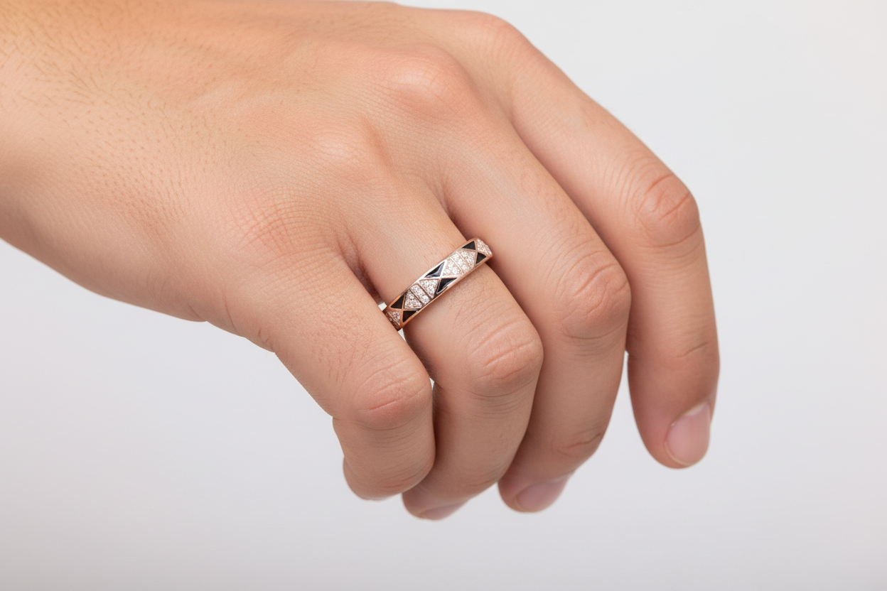 92.5 Silver Men’s Ring Size 22 | Stylish Refined Design | Elegant Jewellery