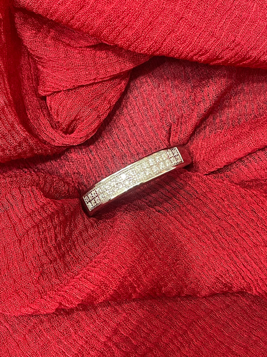 92.5 silver stylish men’s ring size 18