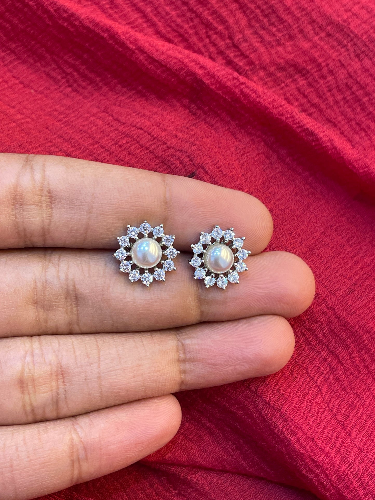 92.5 Silver Pearl Earrings for Women | Classic Elegant Design | Timeless Jewellery