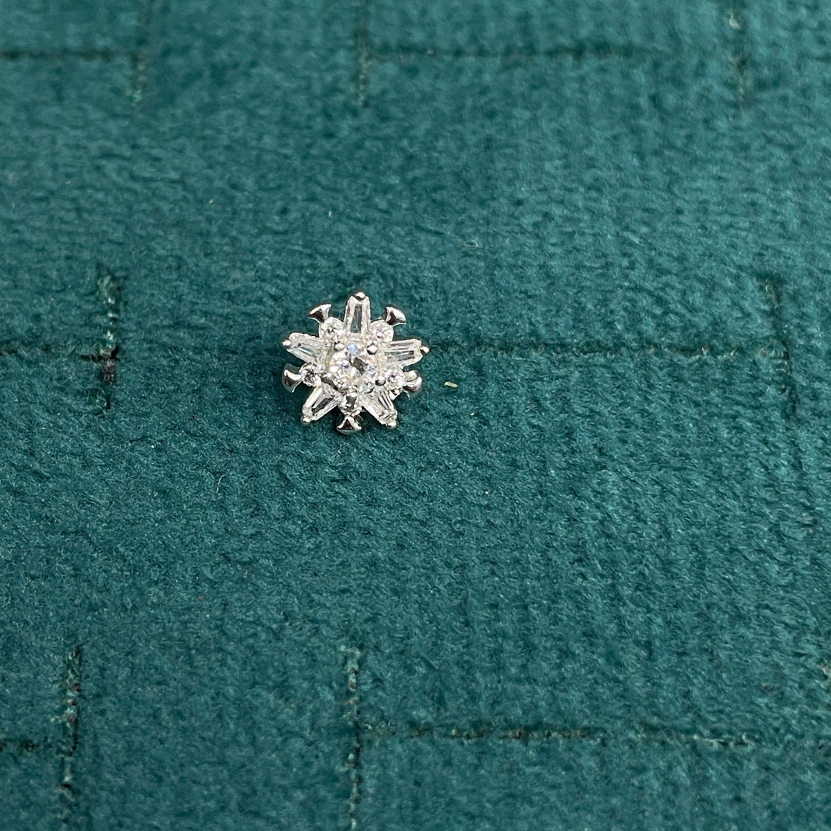 92.5 Silver Stylish Flower Studs | Elegant Floral Modern Design | Jewellery pair