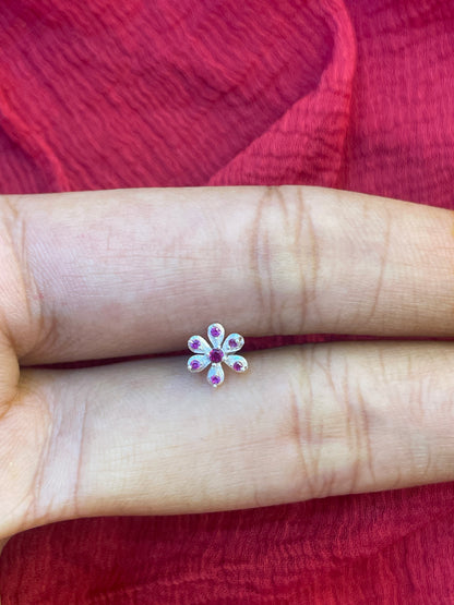 92.5 Silver Stylish Second Studs / Nose Pin (Single Piece) | Minimal Elegant Design | Jewellery