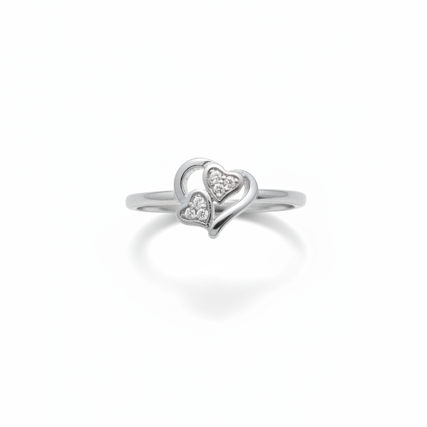 92.5 Silver Heart Ring for Women Size 13 | Stylish Love Emblem | Elegant Gift Jewellery