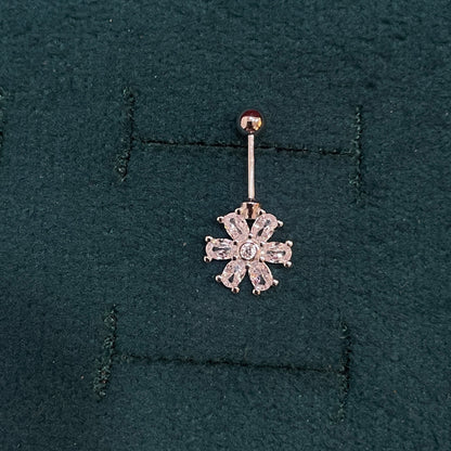 92.5 Silver Six Petal Bugadi - Pair