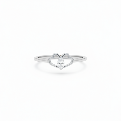 92.5 Silver Mini Butterfly Ring for Women Size 12 | Stylish Cute Design | Elegant Fashion Jewellery