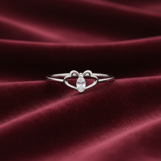 92.5 Silver Mini Butterfly Ring for Women Size 12 | Stylish Cute Design | Elegant Fashion Jewellery