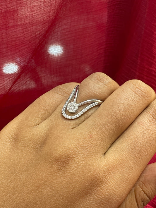 92.5 Silver Vanki Ring for Women Size 11 | Stylish Traditional Design | Elegant Ethnic Jewellery