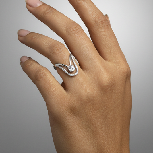 92.5 Silver Vanki Ring for Women Size 11 | Stylish Traditional Design | Elegant Ethnic Jewellery